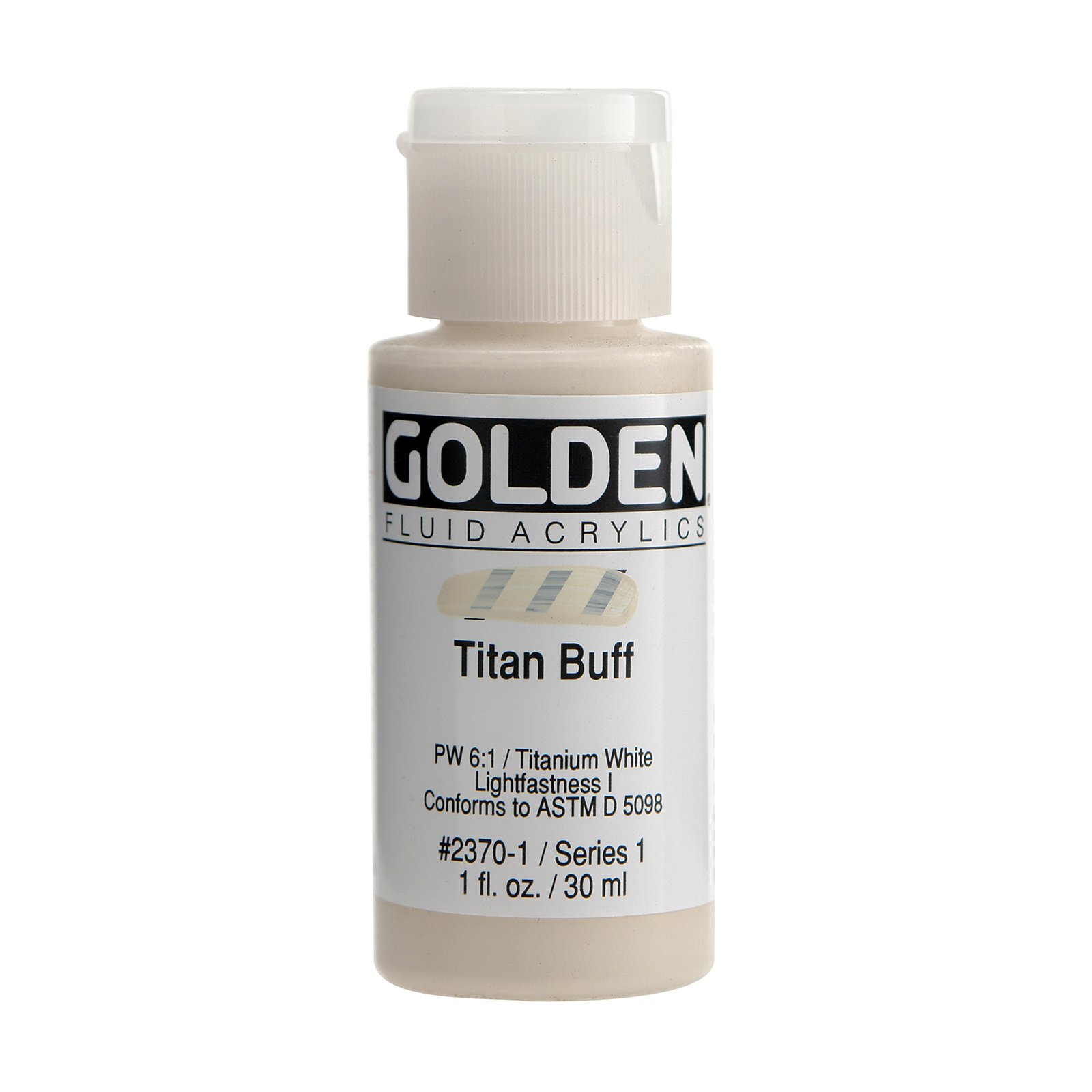 Golden Fluid Acrylics, 1 oz. Bottles, Titan Buff