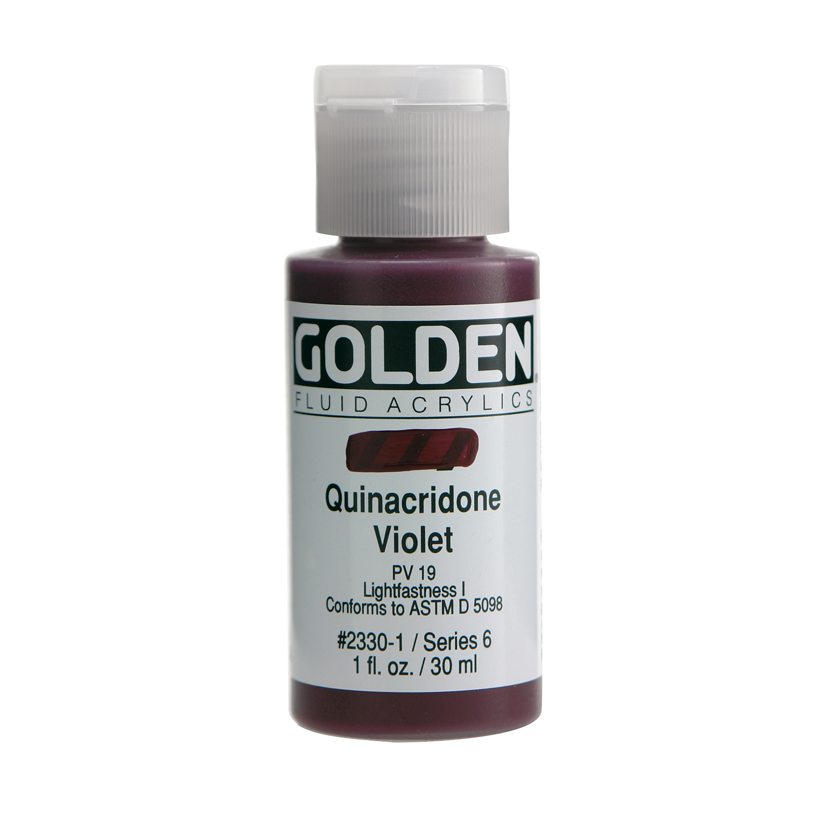 Golden Fluid Acrylics, 1 oz. Bottles, Quinacridone Violet