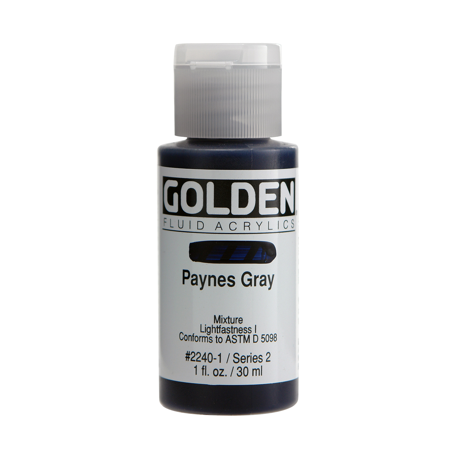 Golden Fluid Acrylics, 1 oz. Bottles, Paynes Gray