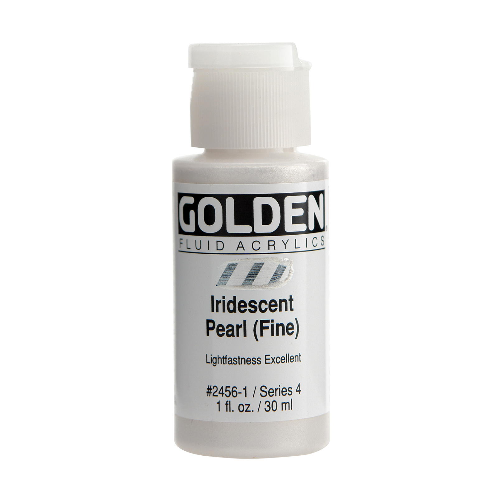 Golden Iridescent Fluid Acrylics, 1 oz., Iridescent Pearl