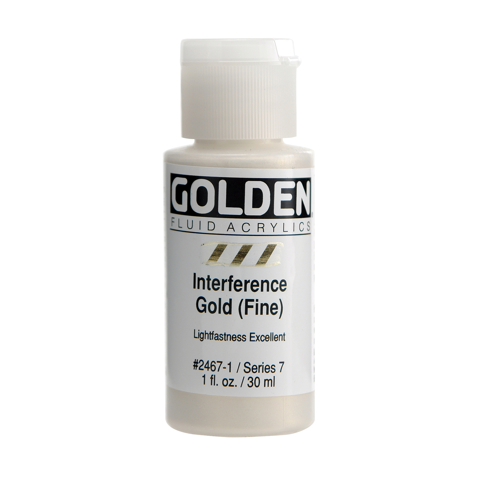 Golden Fluid Interference Colors, 1 oz. Bottles, Interference Gold (Fine)