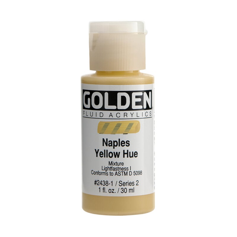 Golden Fluid Acrylics, 1 oz. Bottles, Naples Yellow Hue