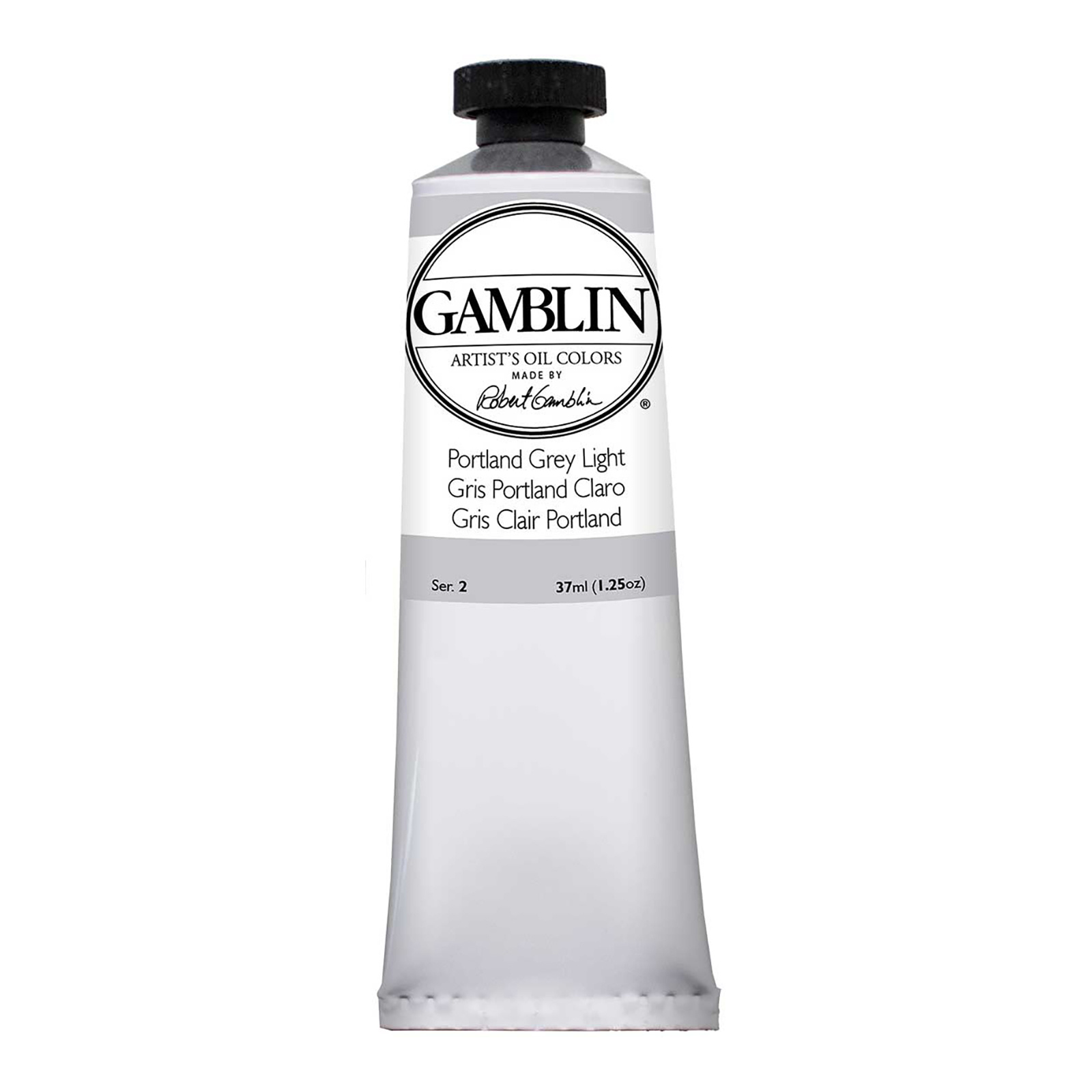 Gamblin Artist Grade Oil Colors, 37ml Studio Tubes, Portland Grey Light