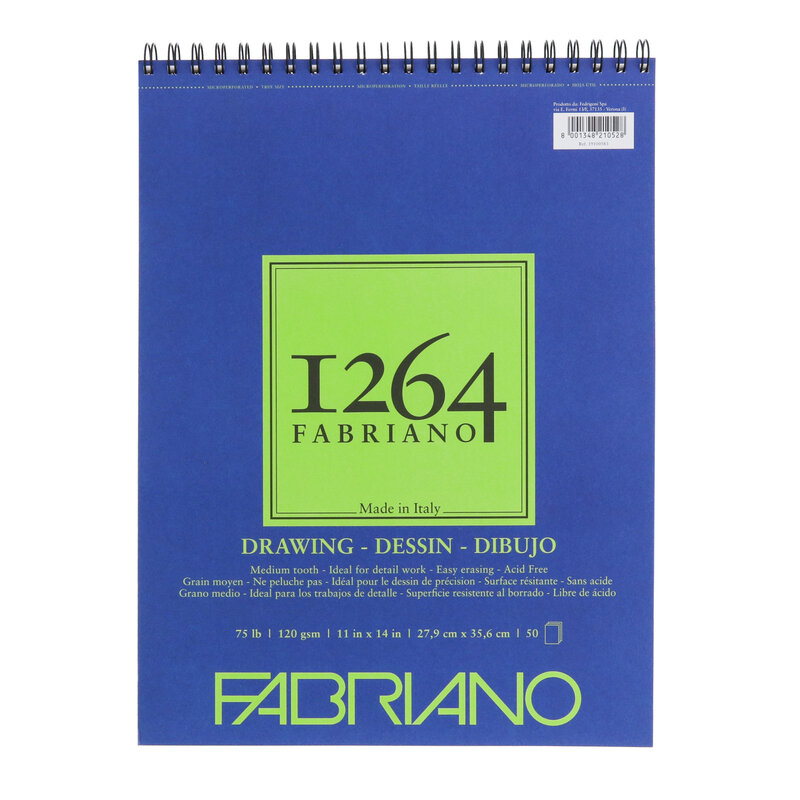 Fabriano 1264 Drawing Pads, 11" x 14"