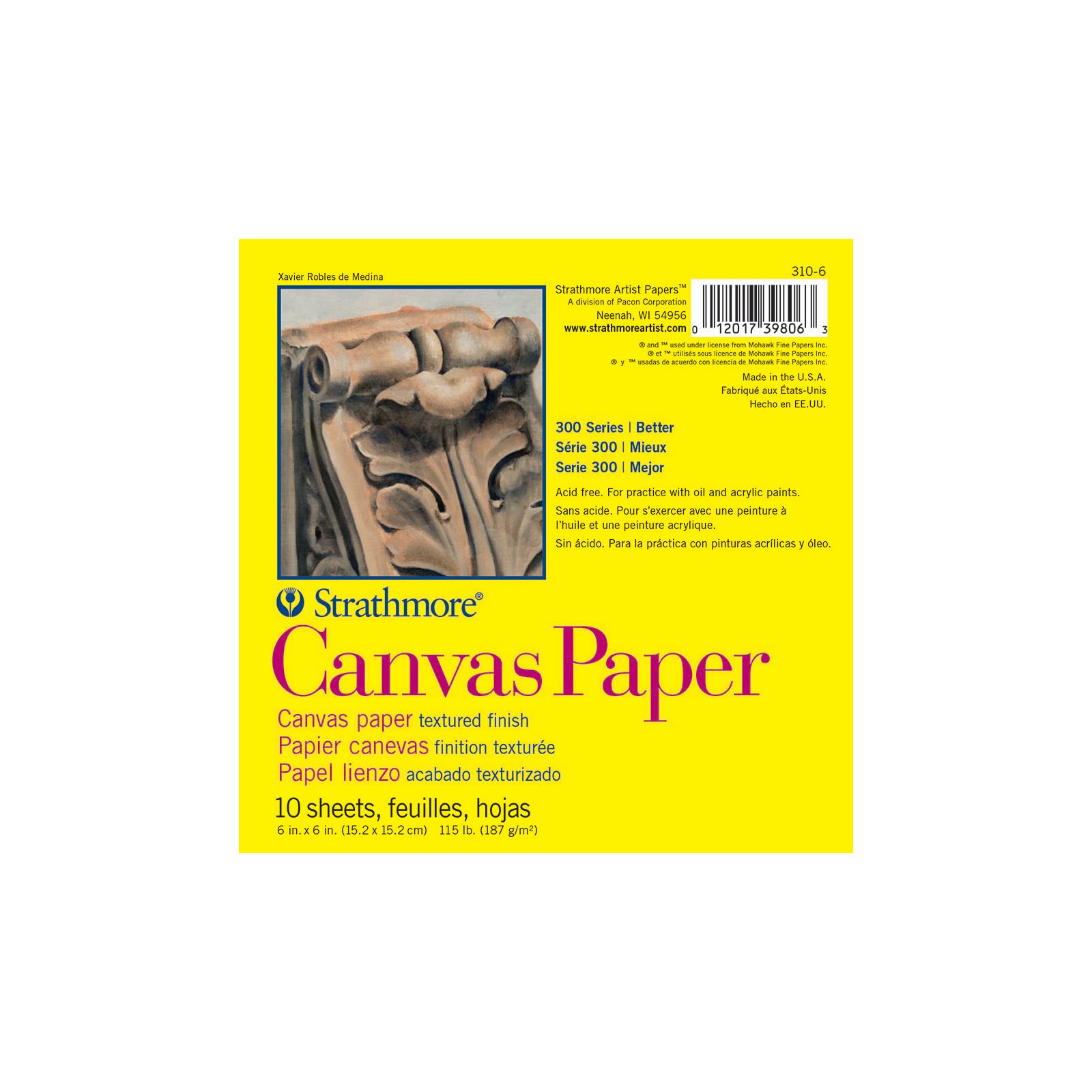 Strathmore Canvas Paper Pads 300 Series, 6" x 6"