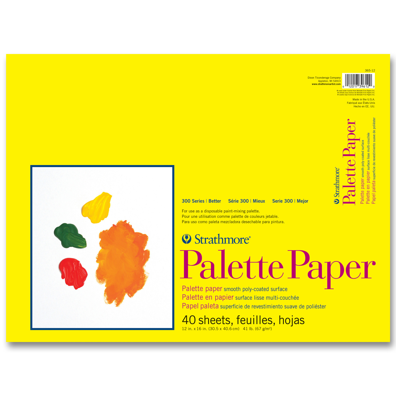 Strathmore Paper Palette Pads, 12 x 16