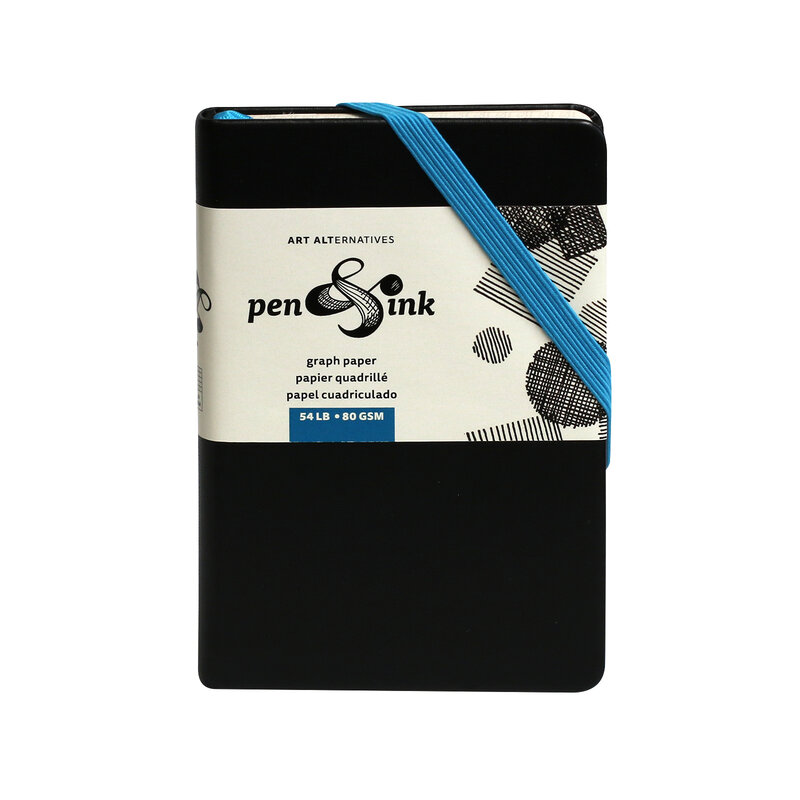 Art Alternatives Pen & Ink Sketch Books, Portrait, Graph - Smooth, 54 lb. (80 gsm) 3.5" x 5.5"