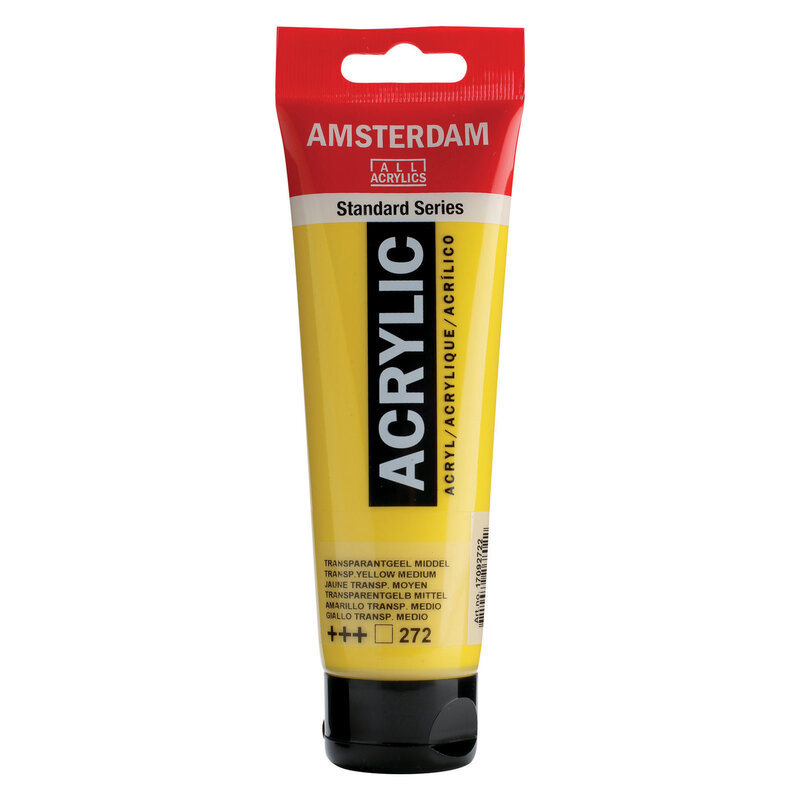 Amsterdam Standard Acrylics 120ML Transparent Yellow Medium