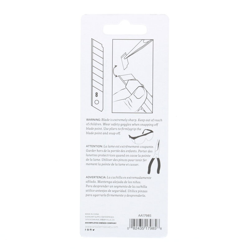 Art Alternatives Snap-Off Blades, Heavy Duty, Pack of 5