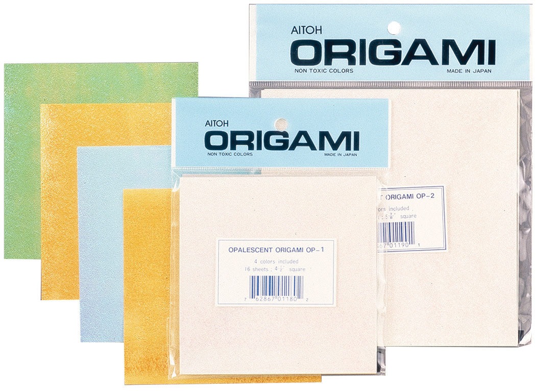 Aitoh Opalescent Origami Paper 4.5in Squares