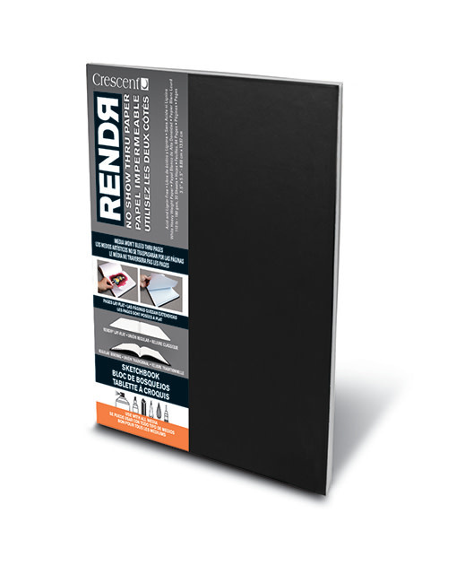 Crescent RENDR Soft-Cover Lay-Flat Sketchbooks 3.5x5.5