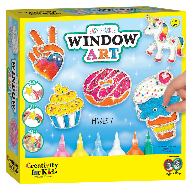 Creativity for kids Easy Sparkle Window Art Kit