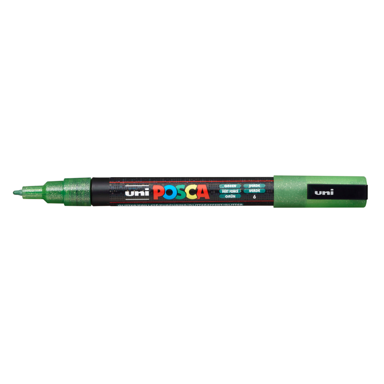 POSCA Paint Markers-3M FINE GLITTER GREEN