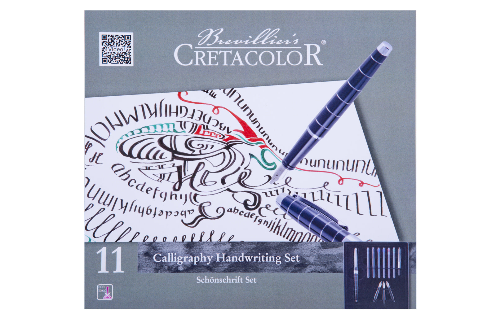 Brevellier's Calligraphy Writing Set, 11 Piece
