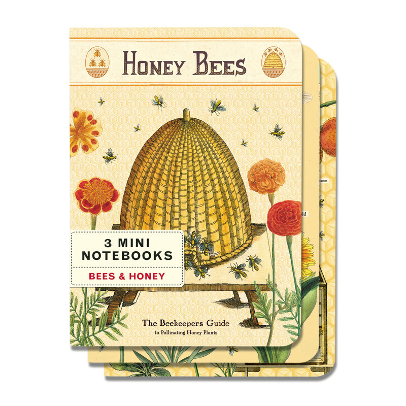 Cavallini & Co. Mini Notebook Set, Bees & Honey