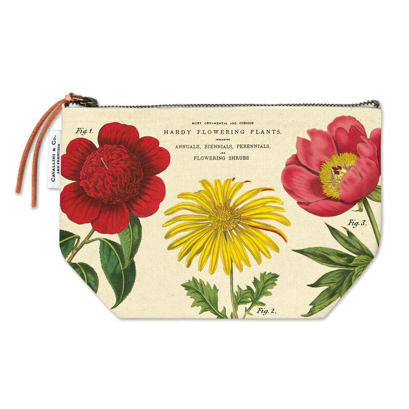 Cavallini & Co. Vintage Inspired Pouch, Botanica