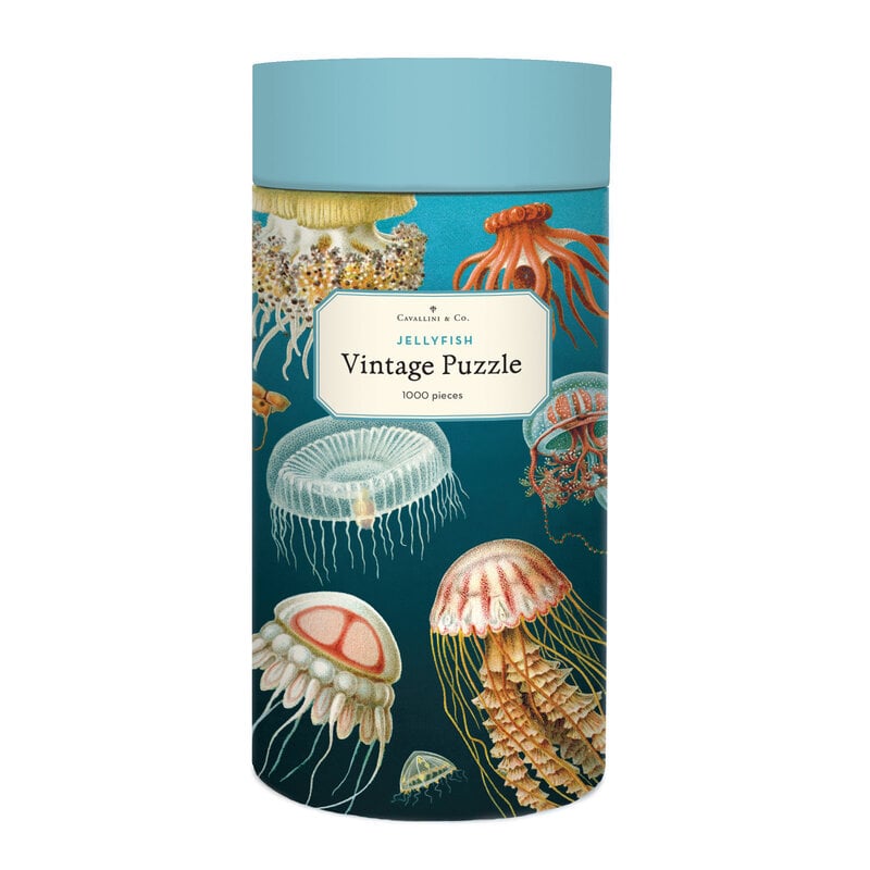 Cavallini & Co. Vintage Inspired 1,000-Piece Puzzle, Jellyfish