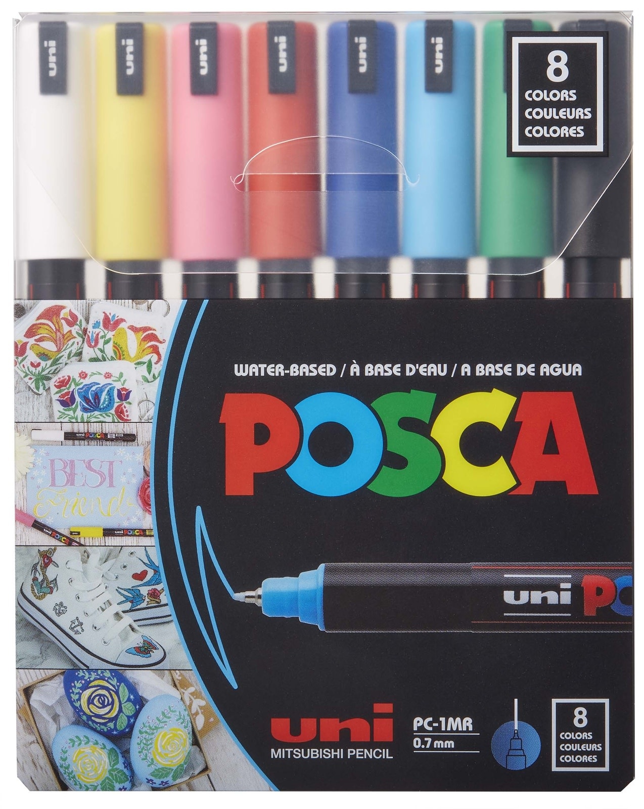 POSCA Paint Marker Sets-1MR BASIC 8CD