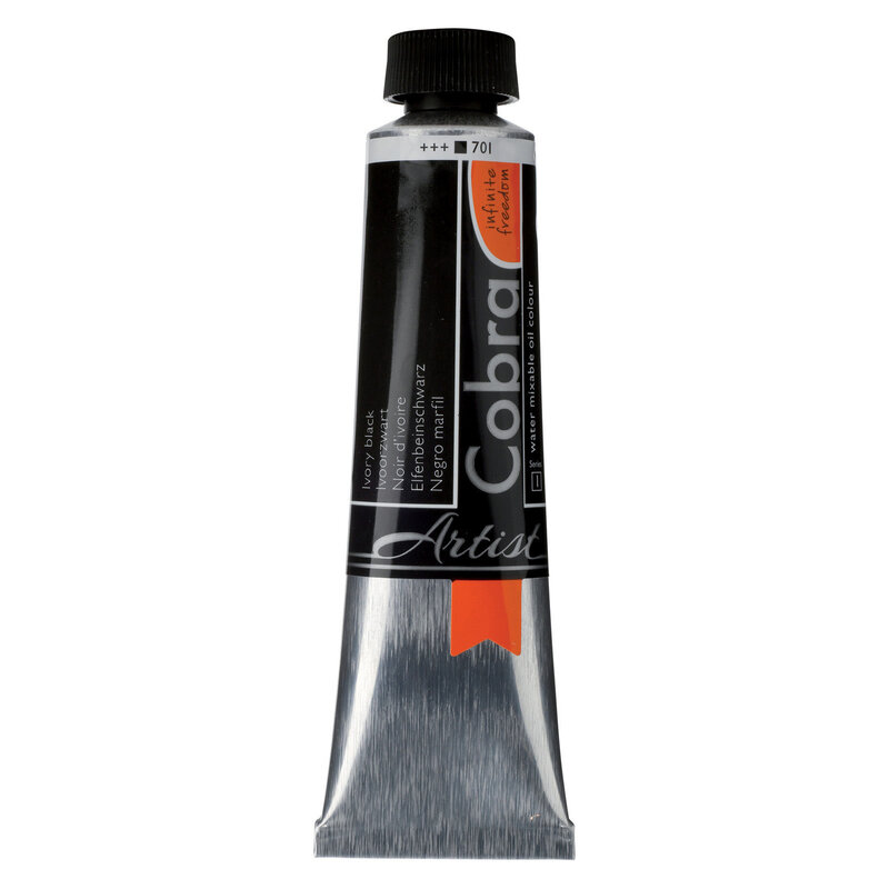Cobra Water Mixable Oil Colour 40ML Ivory Black