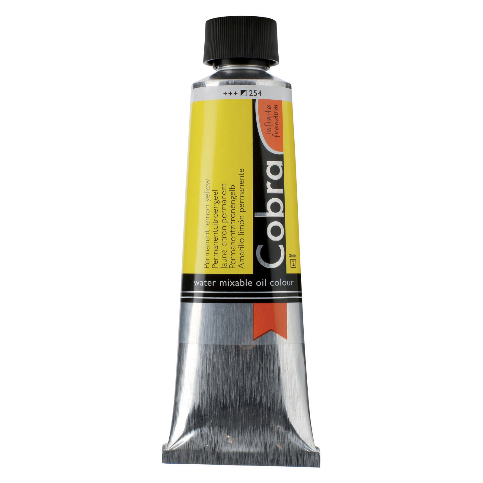 Royal Talens Cobra Water Mixable Oil Colour 150ML Permanent Lemon Yellow