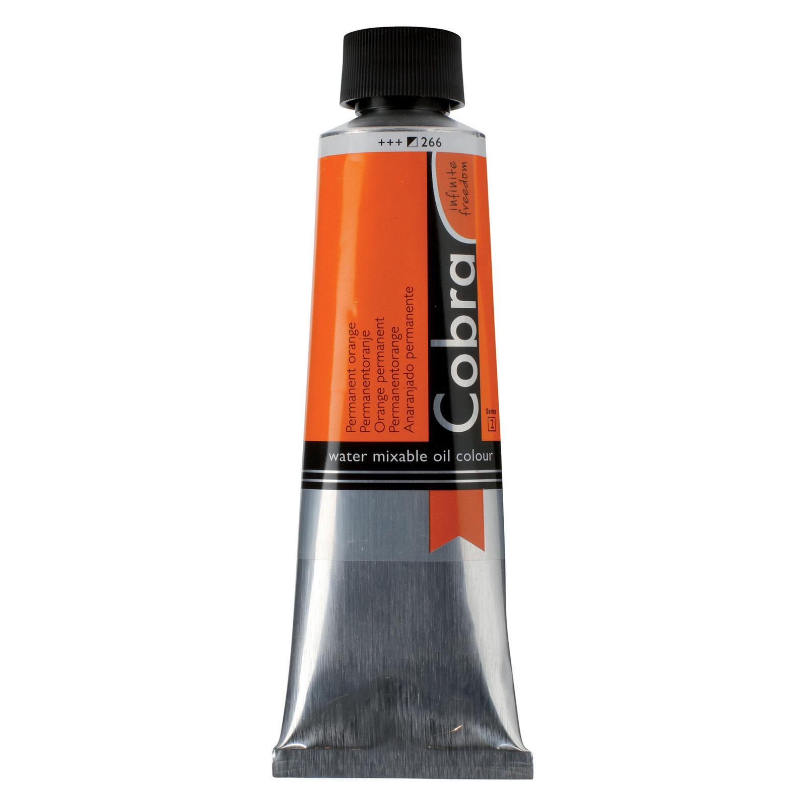 Royal Talens Cobra Water Mixable Oil Colour 150ML Permanent Orange