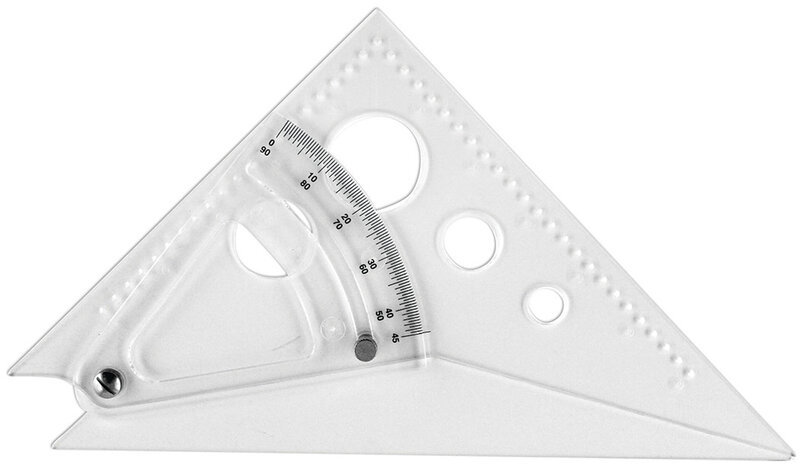C-Thru Adjustable Triangle, 8" - Increments of 1/2 from 0 to 90