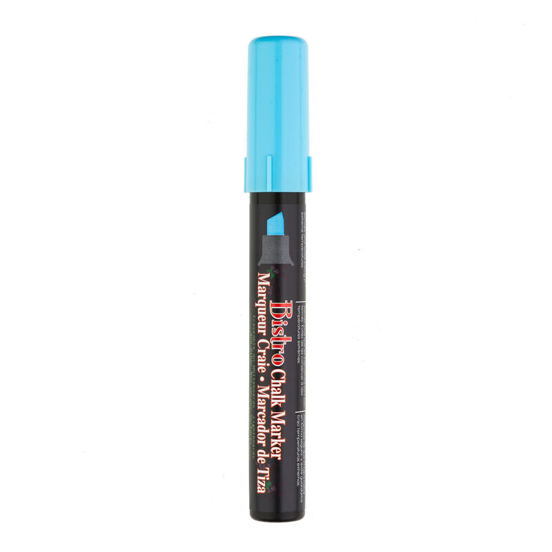 Uchida Bistro Chalk Markers Chisel Fluorescent Blue