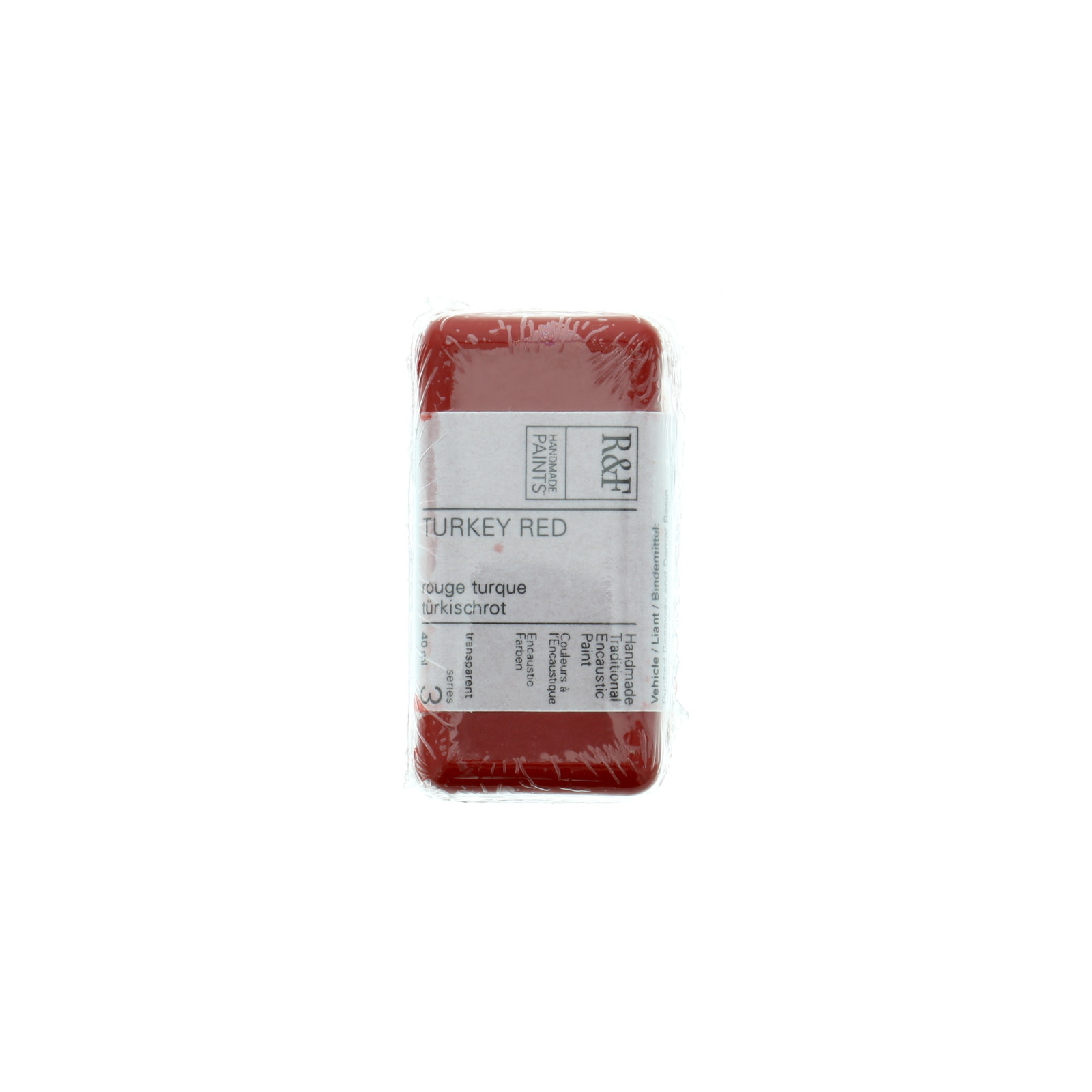 R&F Handmade Paints Encaustic Paint Cakes Turkey Red40ML