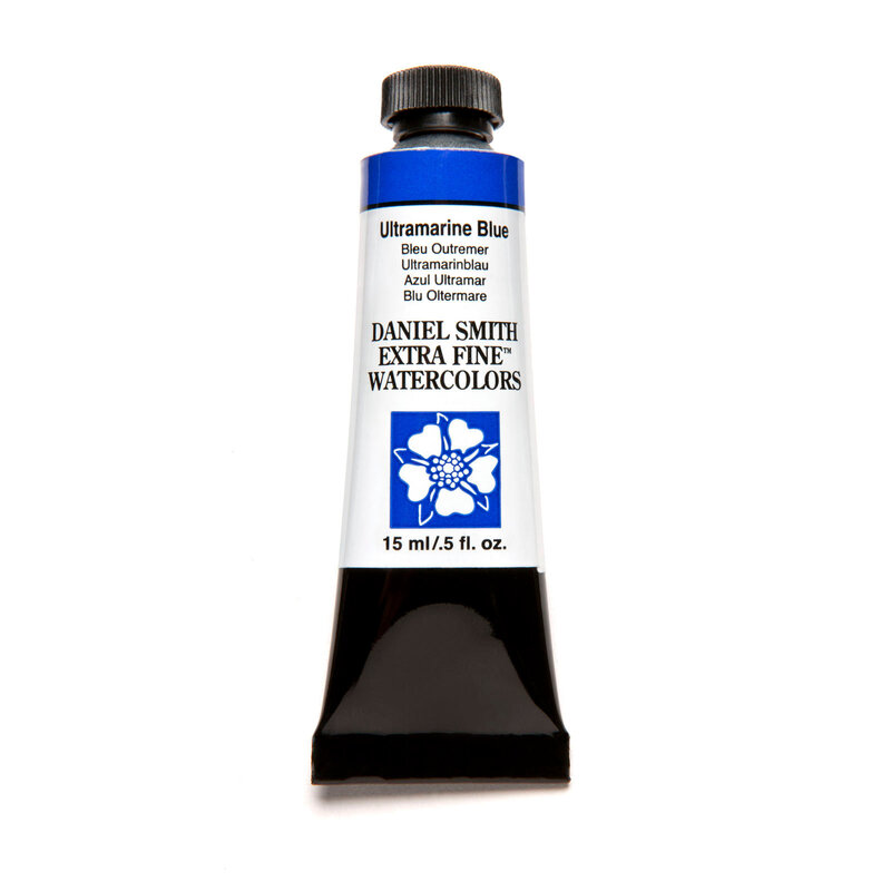 Daniel Smith Extra-Fine Watercolors, 15ml Tubes, Ultramarine Blue