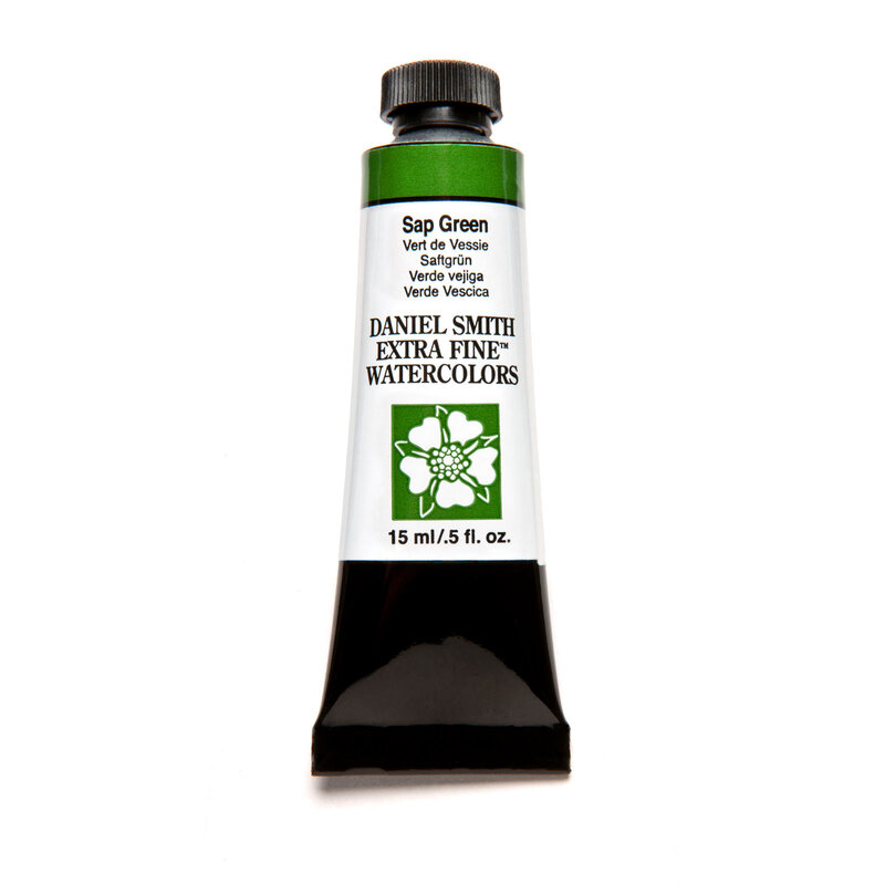 Daniel Smith Extra-Fine Watercolors, 15ml Tubes, Sap Green