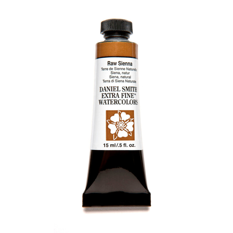 Daniel Smith Extra-Fine Watercolors, 15ml Tubes, Raw Sienna