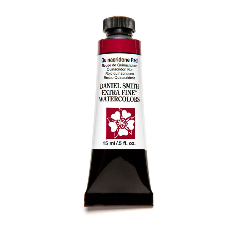 Daniel Smith Extra-Fine Watercolors, 15ml Tubes, Quinacridone Red