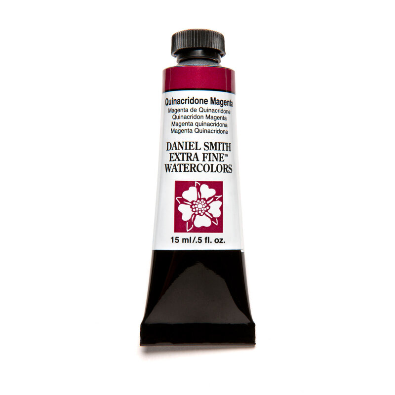 Daniel Smith Extra-Fine Watercolors, 15ml Tubes, Quinacridone Magenta