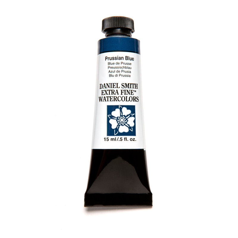 Daniel Smith Extra-Fine Watercolors, 15ml Tubes, Prussian Blue