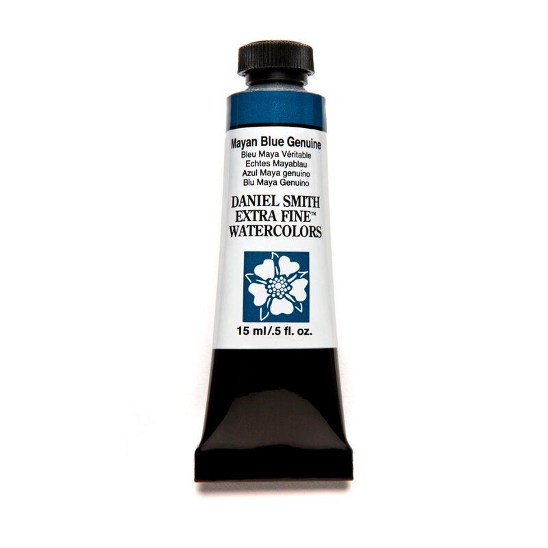 Daniel Smith Extra-Fine Watercolors, 15ml Tubes, Mayan Blue Genuine - PrimaTek