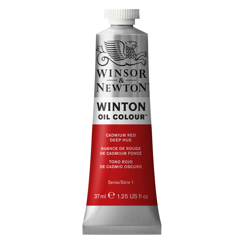 Winsor & Newton Winton Oil Colors 37 ML Cadmium Red Deep Hue