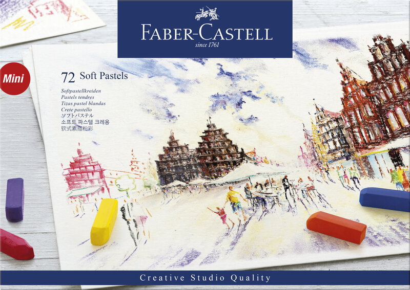 Faber-Castell Creative Studio Soft Pastel Set, 72 1/2 Sticks