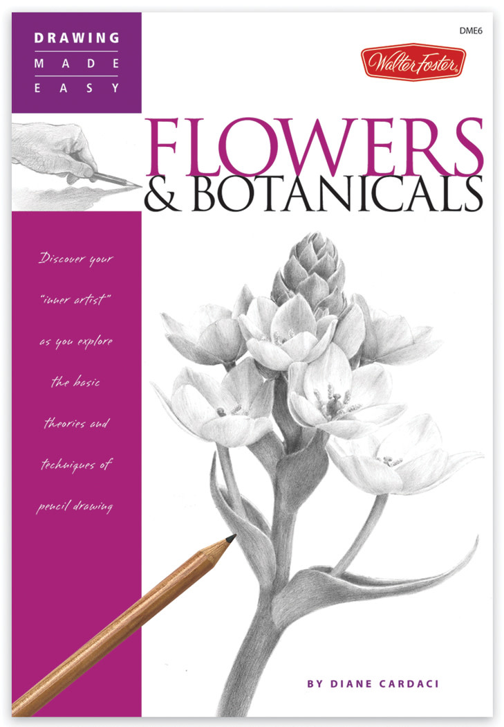 Walter Foster Drawing Made Easy Series Books, Flowers & Botanicals