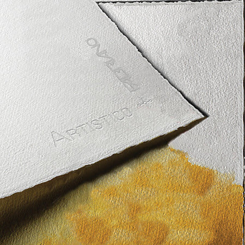 Fabriano Artistico Traditional White 4-Deckle Watercolor Paper Sheets Hot-Press