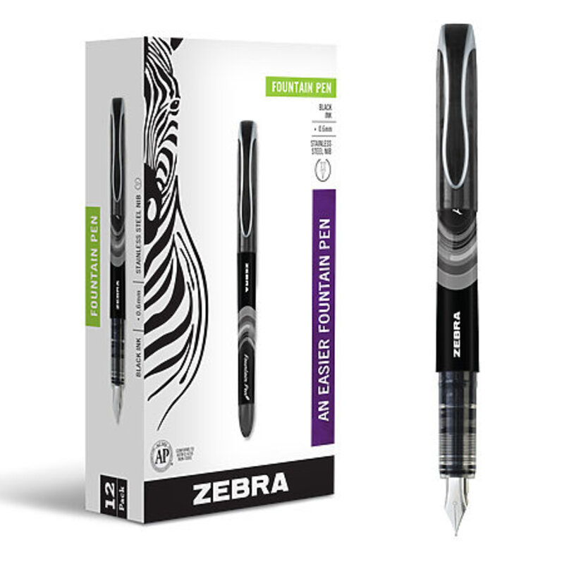 Zebra Zensations Fountain Pens Black