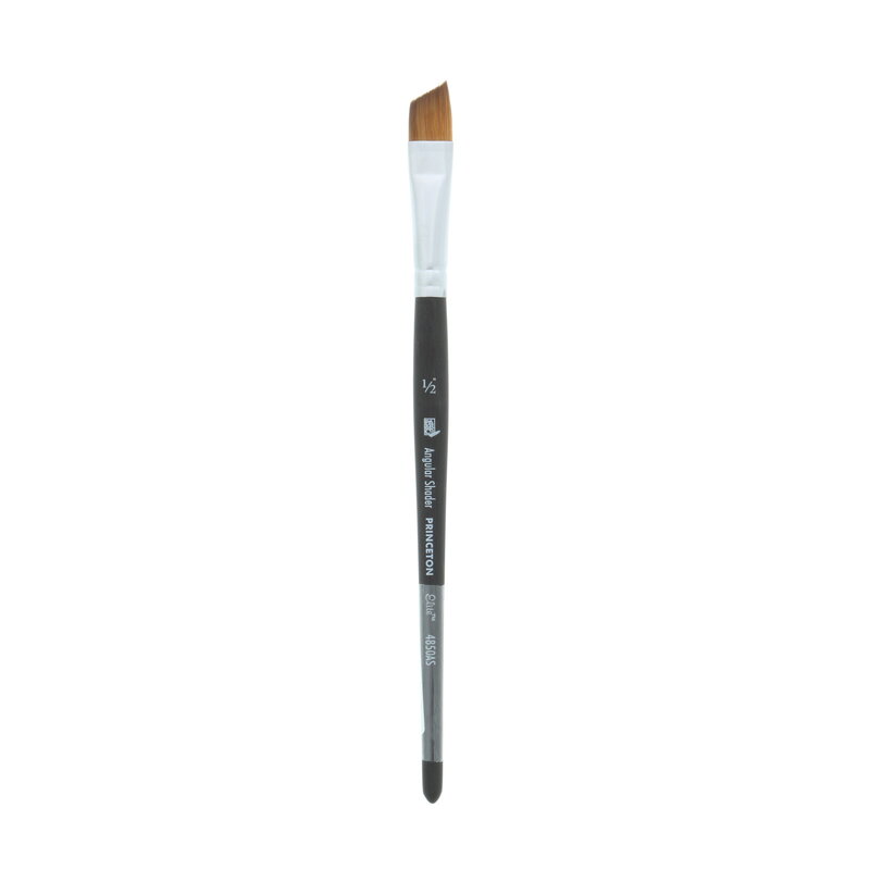 Princeton Artist Brush Co Aqua Elite Synthetic Kolinsky Sable Watercolor Brush - Angle Shader 1/2
