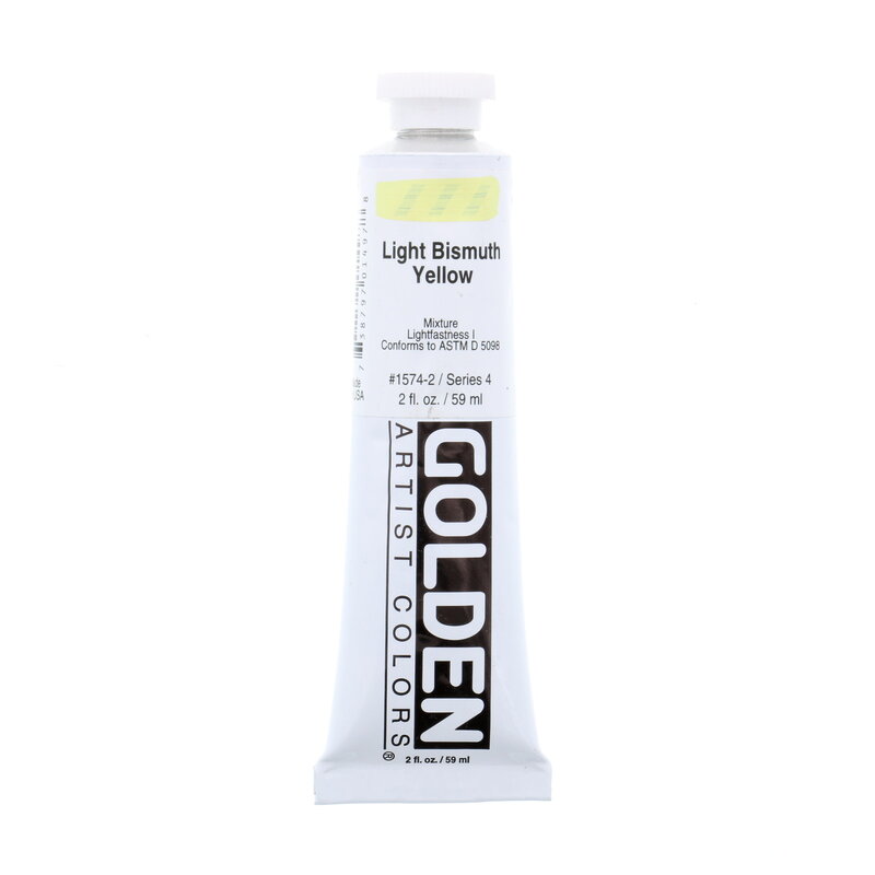 Golden Heavy Body Acrylics, 2 oz. Tubes, Light Bismuth Yellow