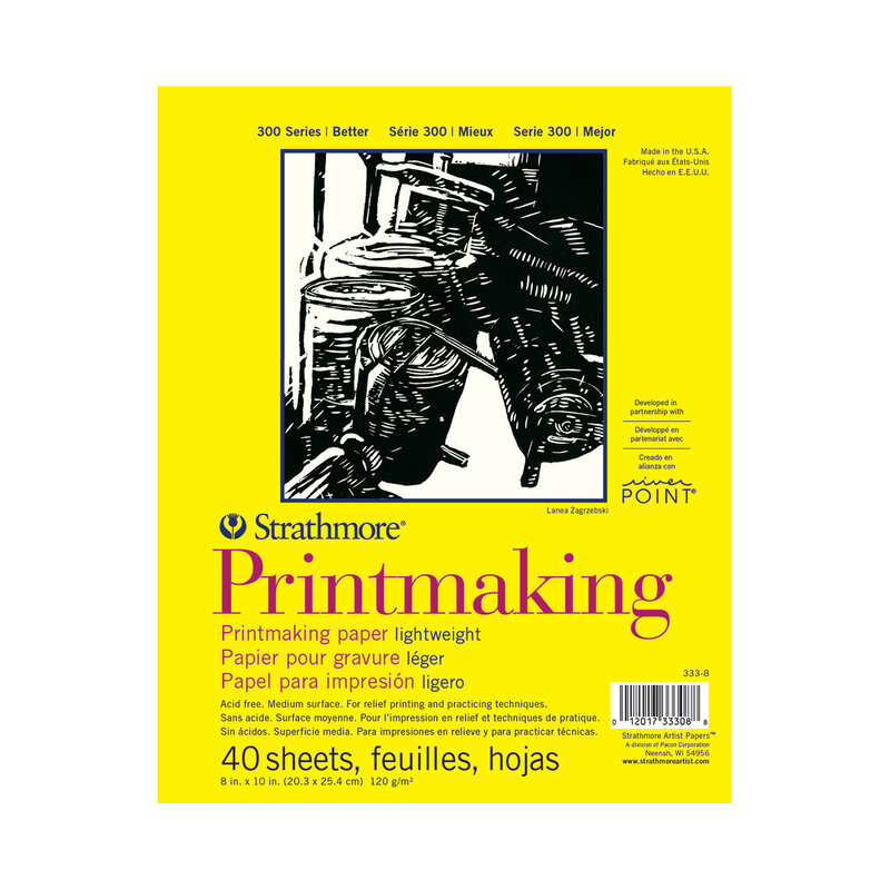 Strathmore Printmaking Light-weight Pads 300 Series, 8" x 10"