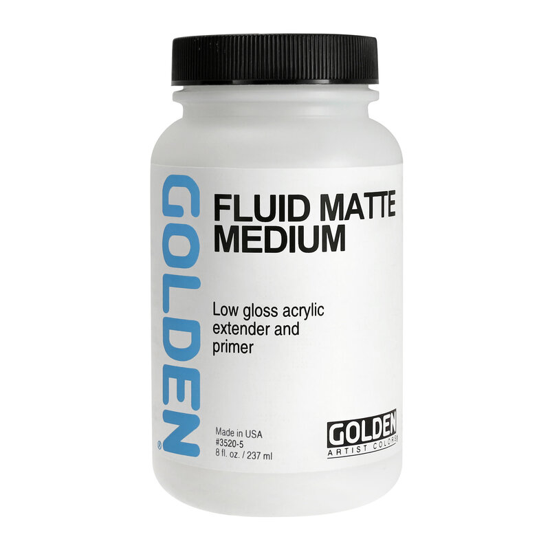 Golden Fluid Matte Medium, 8 oz.