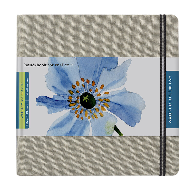 Global Art Hand Book Watercolor Journals, 300 gsm, 8.25" x 8.25" - Square
