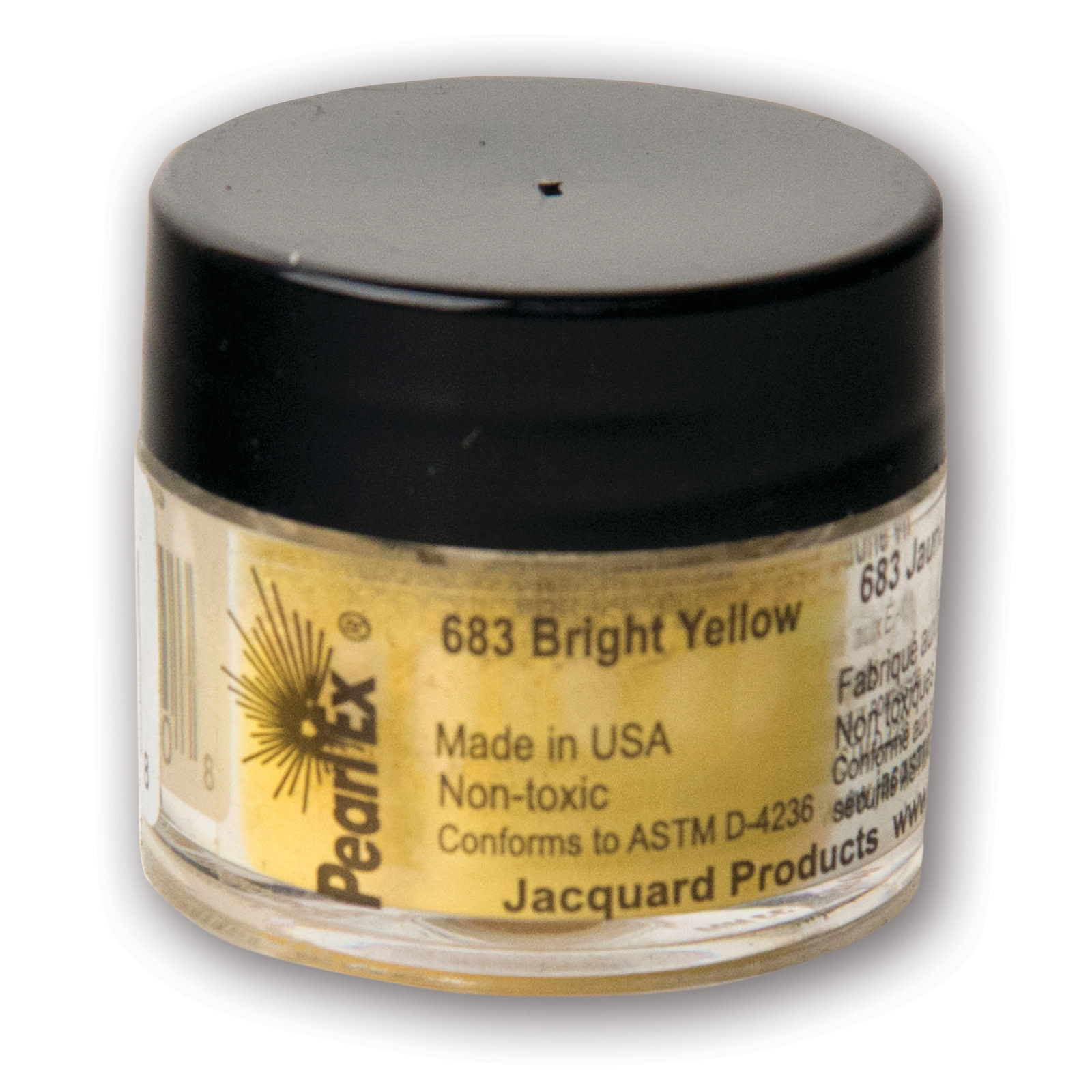 Jacquard Pearl Ex Powdered Pigments, 3g Jars, Bright Yellow