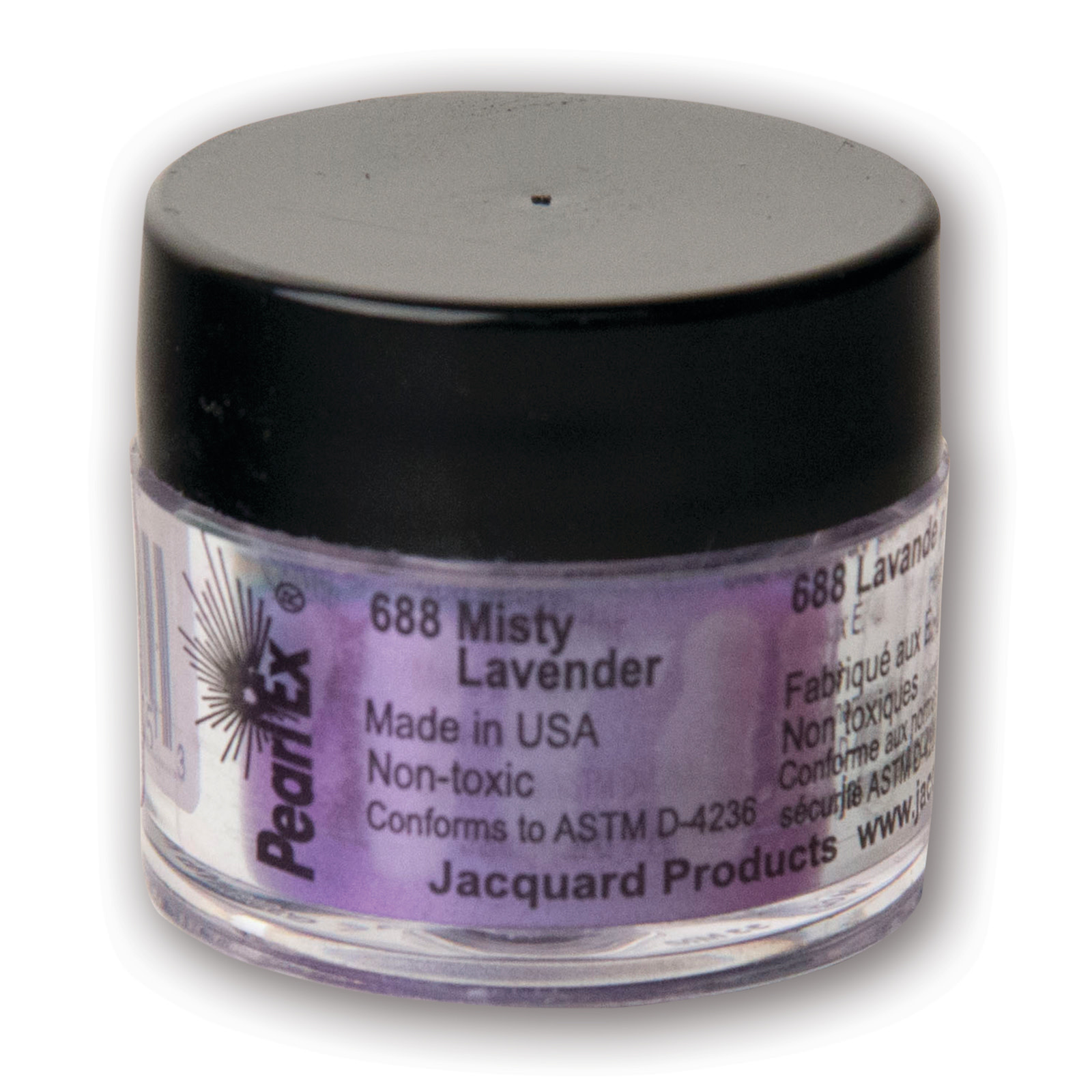 Jacquard Pearl Ex Powdered Pigments, 3g Jars, Misty Lavender