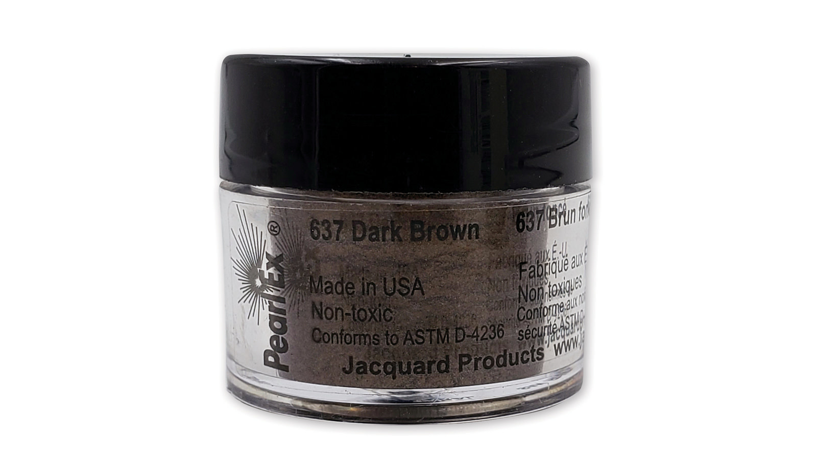 Jacquard Pearl Ex Powdered Pigments, 3g Jars, Dark Brown