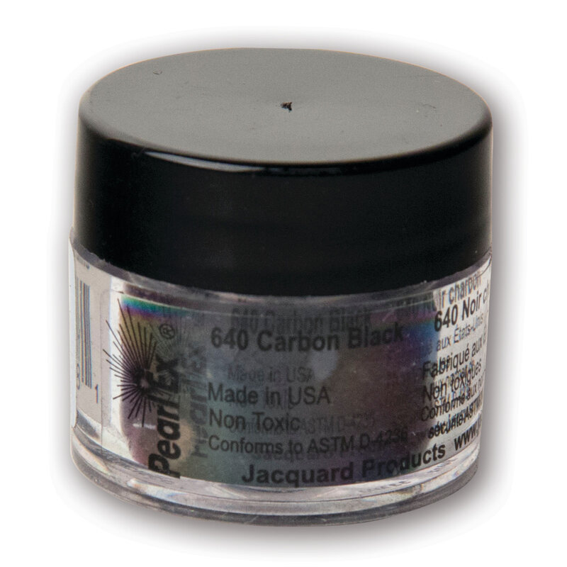 Jacquard Pearl Ex Powdered Pigments, 3g Jars, Carbon Black