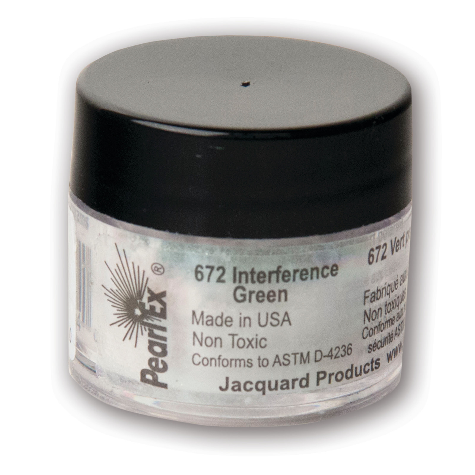 Jacquard Pearl Ex Powdered Pigment, 3g Jar, Interference Green